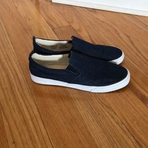 Men’s Gap denim slip-ons; size 10.